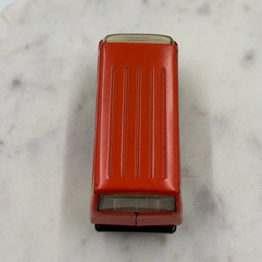 Vintage Tonka Mini-Van Red Pressed Steel Diecast Toy Vehicle 1970s USA Made